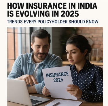 A professional analyzing insurance trends in India 2025, focusing on evolving health, life, and cyber policies.