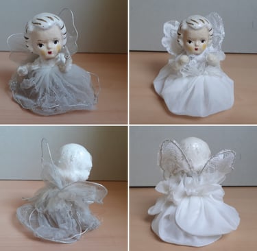 Christmas fairy before and after conservation