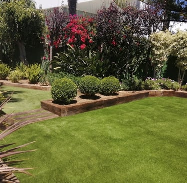 Luxury artificial grass garden Marbella - landscaping Marbella