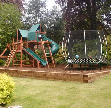 Kids outdoor play area - landscaping Marbella