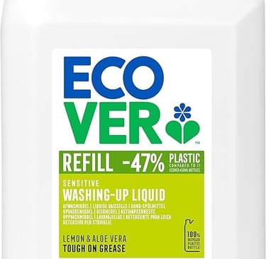 a gallon of ecoverver eco - friendly cleaning liquid