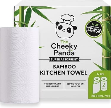 a paper towel with a panda bear on it