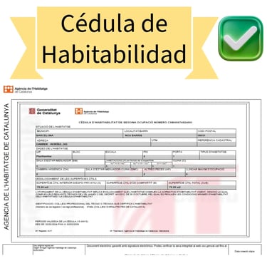 cedula de habitabilidad barcelona