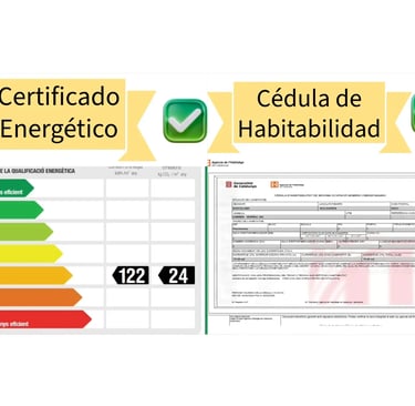 certificado energetico y cedula de habitabilidad