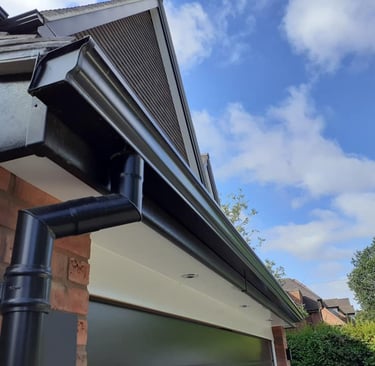 New guttering keeps water flowing away from your property, and new fascias & soffits enhance.l
