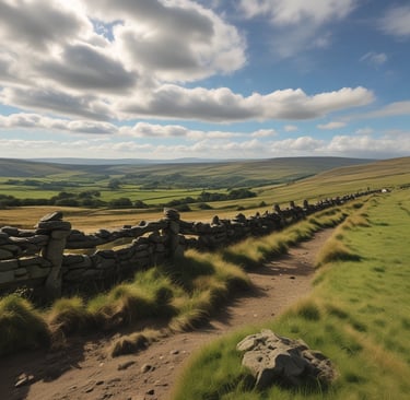 Kevin Lear driving his campervan on a scenic country road during the first drive.