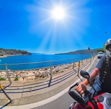 italian coastline motorcycle