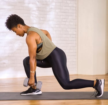 gluteo mayor durante las zancadas