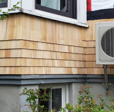 Cedar Siding Installed by Catch All Contracting
