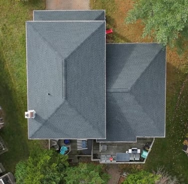 GAF Roof Shingles - Installed by Catch All Contracting - Drone Photo