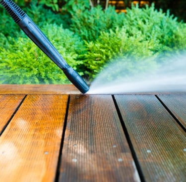 nettoyage haute pression dalle bois terrasse