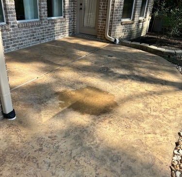 Concrete that has been Pressure Washed