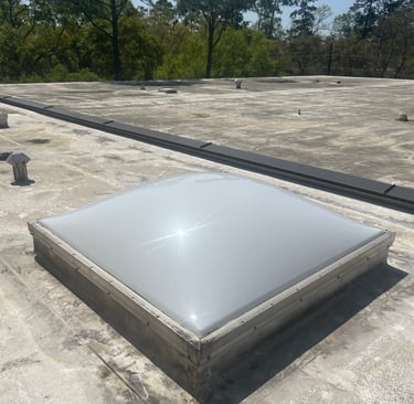 Skylight after cleaning