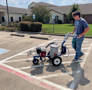 Parking Lot Line Striping, Houston