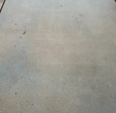 Driveway after pressure washing