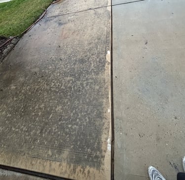 Before and After Pressure Washing Picture