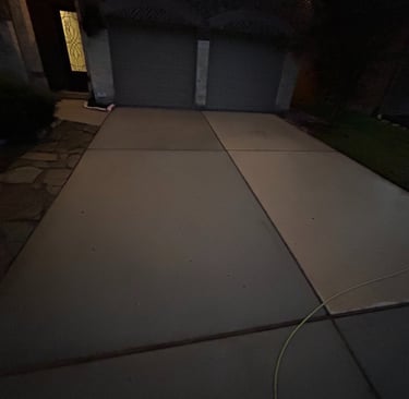 Pressure Washed Driveway Complete