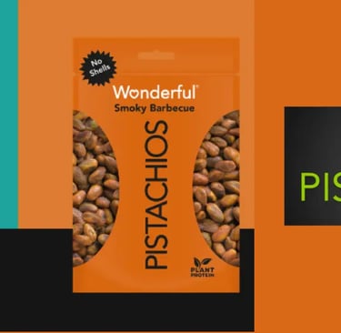 a variety of nuts of wonderful pistachios