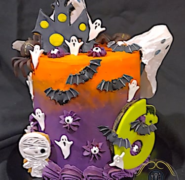 Halloween birthday cake