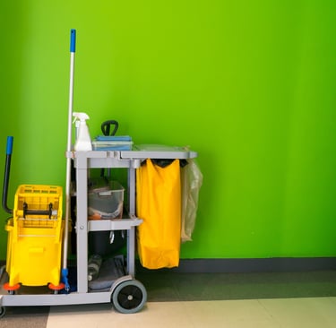 commercial cleaning office cart