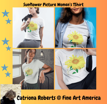 Digital image featuring Women's T Shirts from the Sunflower Picture Collection