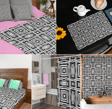 Digital image of an abstract design on Home Decor