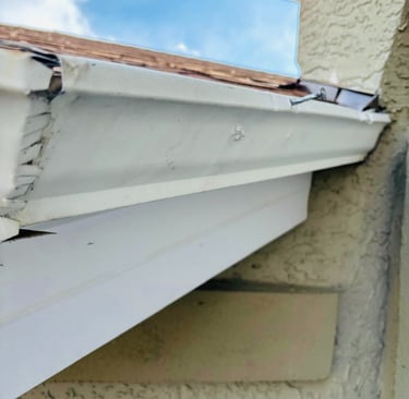 Residential gutter maintenance and repair service designed for long-lasting Calgary weather protection.
