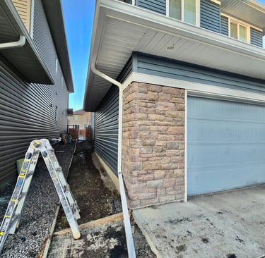 Storm damage gutter repair Calgary