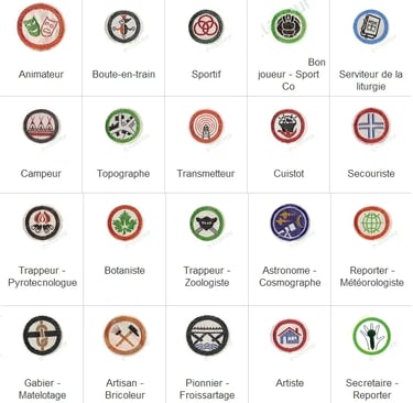 exemple de badge scout