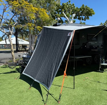 Quality caravan awning extensions adding space and comfort