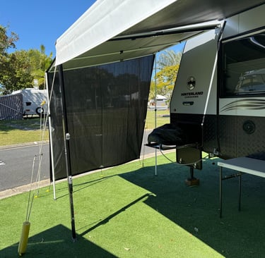 Rugged yet stylish annexe extensions for caravanners