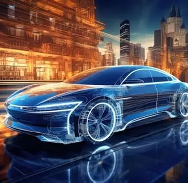 макет сучасного автомобіля для продуктового тренінгу 