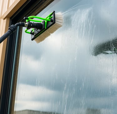 water fed pole system cleaning windows in atlanta