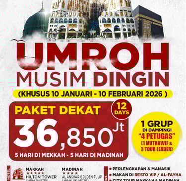 Umroh musim dingin 2026 Pekanbaru