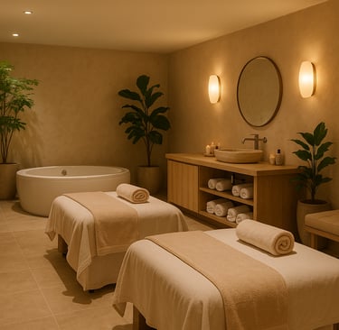 Spa reception area at Luxe Spa Dum Dum Kolkata