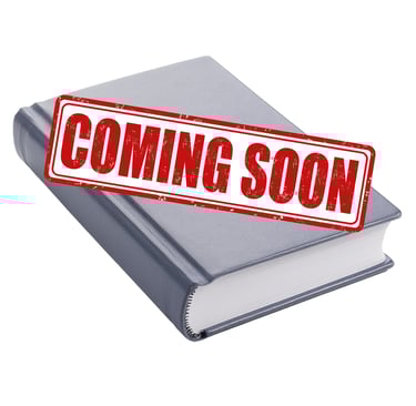 a book marked with the phrase coming soon