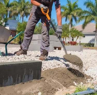 Concrete Patio Installation in Florida property