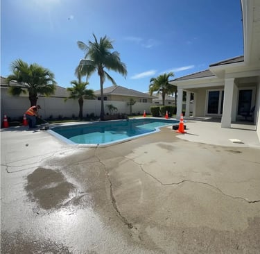 Concrete Pool Deck repair in Plantation, FL