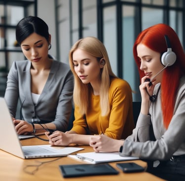 A friendly customer service representative ready to assist.