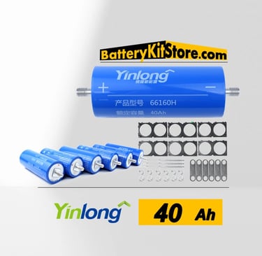 yinlong 40ah cylindrical lto battery cells 6-24 pieces