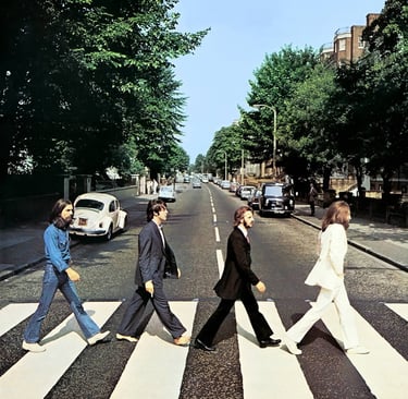 pochette vinyle the Beattles Abbey road