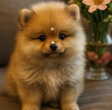 Spitz Alemão anão premium em Curitiba com vacinas importadas e pedigree