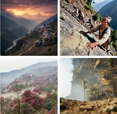 mad honey, nepal traditional hunt