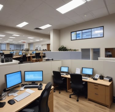 Conference room setting with a team discussing business strategies.