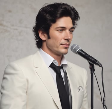 A satisfied customer smiling with their purchase.