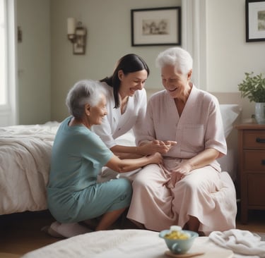 A professional and elegant image of a healthcare office.