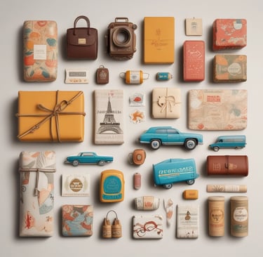 A collage of gifts and offers available for customers.