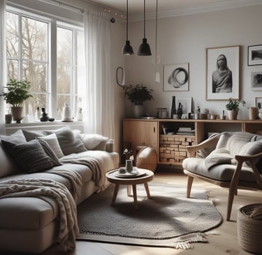 Bright living room with modern inventory