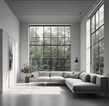 Bright living room with modern inventory