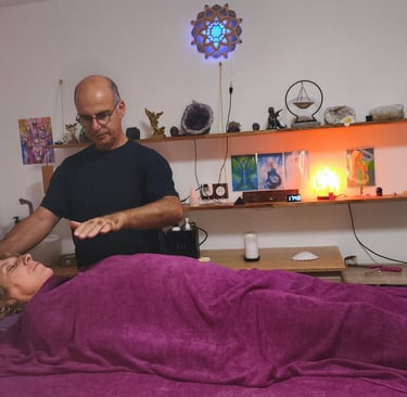 Séance de soins énergétiques avec Gérard Couzinier chez Energy Terre Happy à Lherm